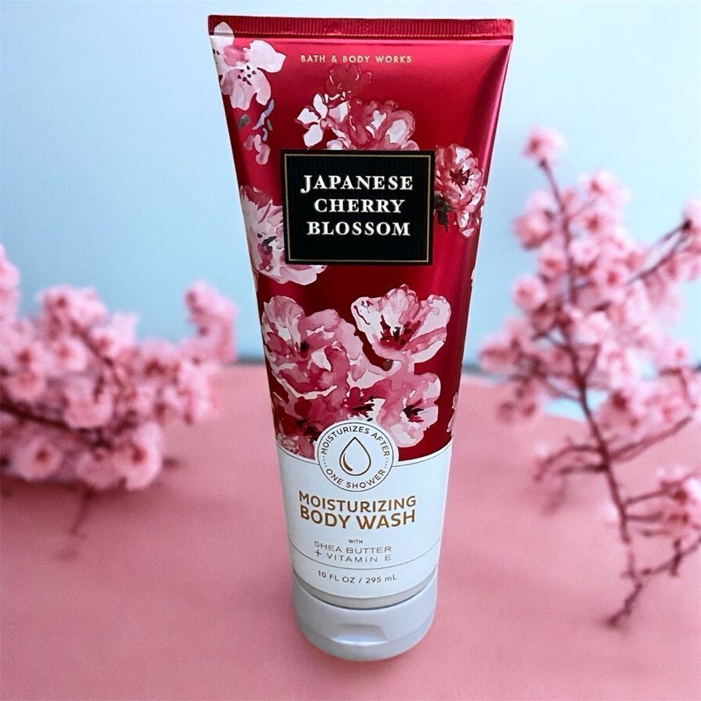 Bath & Body Works Japanese Cherry Blossom Moisturizing Body Wash 10oz Beauty NWT